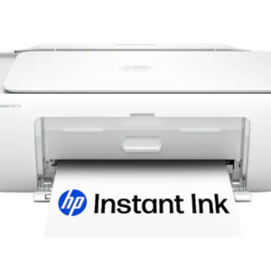 Refurbished: HP DeskJet 2827e Wireless AI-Enabled All-in-One Inkjet Printer - White (Includes 4 Months Instant Ink)
