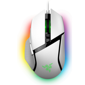 Razer - Basilisk V3 Optical Gaming Mouse with Chroma RBG Lighting - Wired - White
