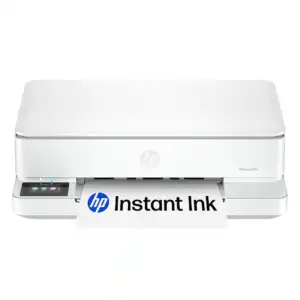 Refurbished: HP Envy 6165e Wireless AI-Enabled All-in-One Inkjet Printer - White (Includes 7 Months Instant Ink)